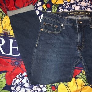 American Eagle slim straight, extreme flex jeans
